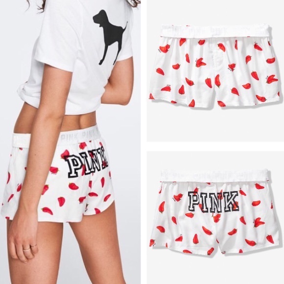 PINK Victoria's Secret Pants - NEW💕VS PINK PEPPER LOGO SLEEP BOXERS